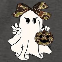 Funny Halloween Camouflage Camo Ghost Hello Hunting Season Vector Backpack
