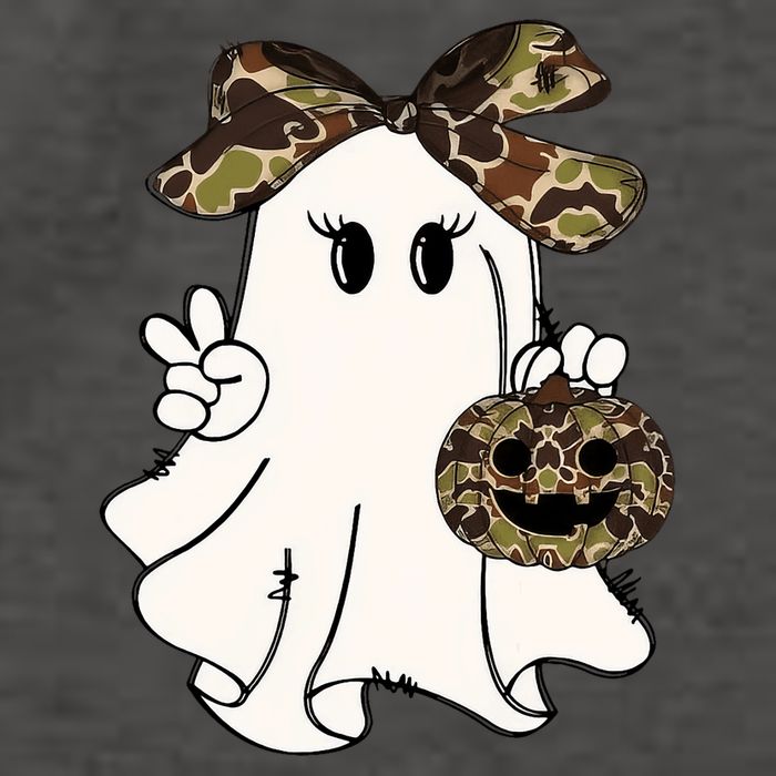 Funny Halloween Camouflage Camo Ghost Hello Hunting Season Vector Backpack