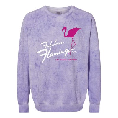 Flamingo Hotel Casino Las Vegas Retro Vintage Colorblast Crewneck Sweatshirt