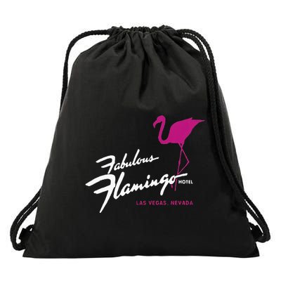 Flamingo Hotel Casino Las Vegas Retro Vintage Drawstring Bag