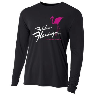 Flamingo Hotel Casino Las Vegas Retro Vintage Cooling Performance Long Sleeve Crew