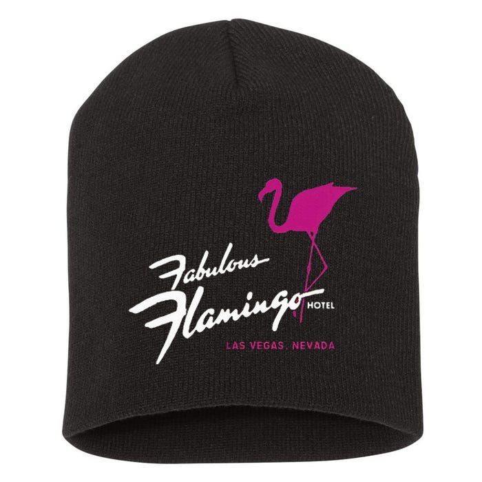 Flamingo Hotel Casino Las Vegas Retro Vintage Short Acrylic Beanie