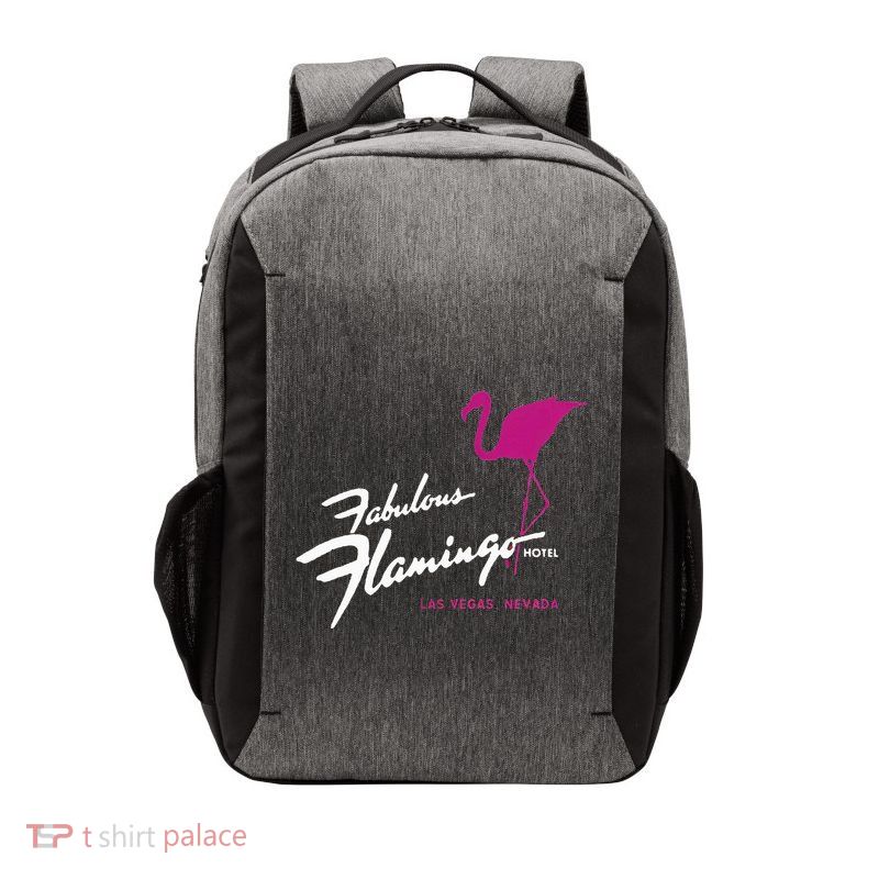 Flamingo Hotel Casino Las Vegas Retro Vintage Vector Backpack