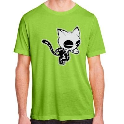 Funny Halloween Cute Ghost Skelekat Adult ChromaSoft Performance T-Shirt