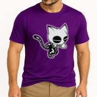 Funny Halloween Cute Ghost Skelekat Cooling Performance Crew T-Shirt