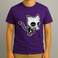 Funny Halloween Cute Ghost Skelekat T-Shirt