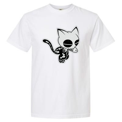 Funny Halloween Cute Ghost Skelekat Garment-Dyed Heavyweight T-Shirt