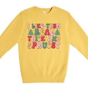 Festive Holiday Cheer Slogan Premium Crewneck Sweatshirt