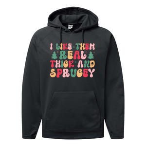 Festive Holiday Cheer Slogan Performance Fleece Hoodie