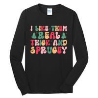 Festive Holiday Cheer Slogan Tall Long Sleeve T-Shirt