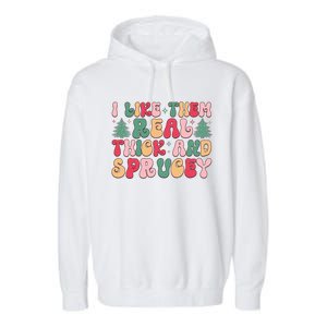 Festive Holiday Cheer Slogan Garment-Dyed Fleece Hoodie