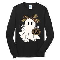 Funny Halloween Camouflage Camo Ghost Hello Hunting Season Tall Long Sleeve T-Shirt