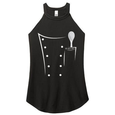 Funny head chef chef jacket chef cooking Women's Perfect Tri Rocker Tank