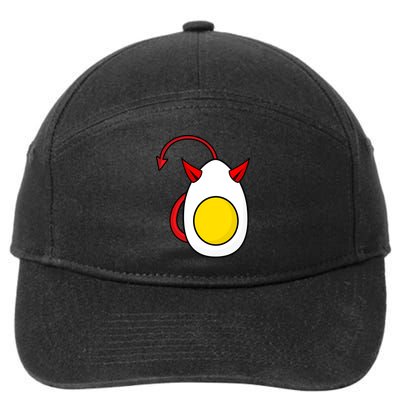 Funny Halloween, Cute Halloween, Deviled Egg Costume 7-Panel Snapback Hat