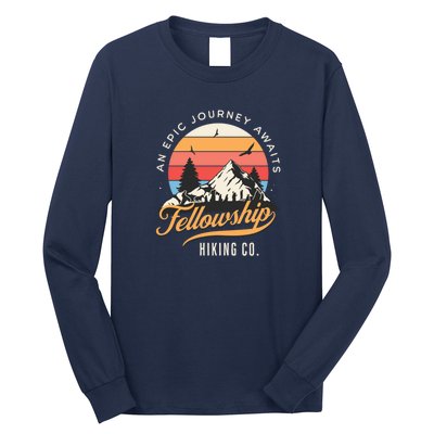 Fellowship Hiking Co An Epic Journey Awaits Black Fantasy Long Sleeve Shirt