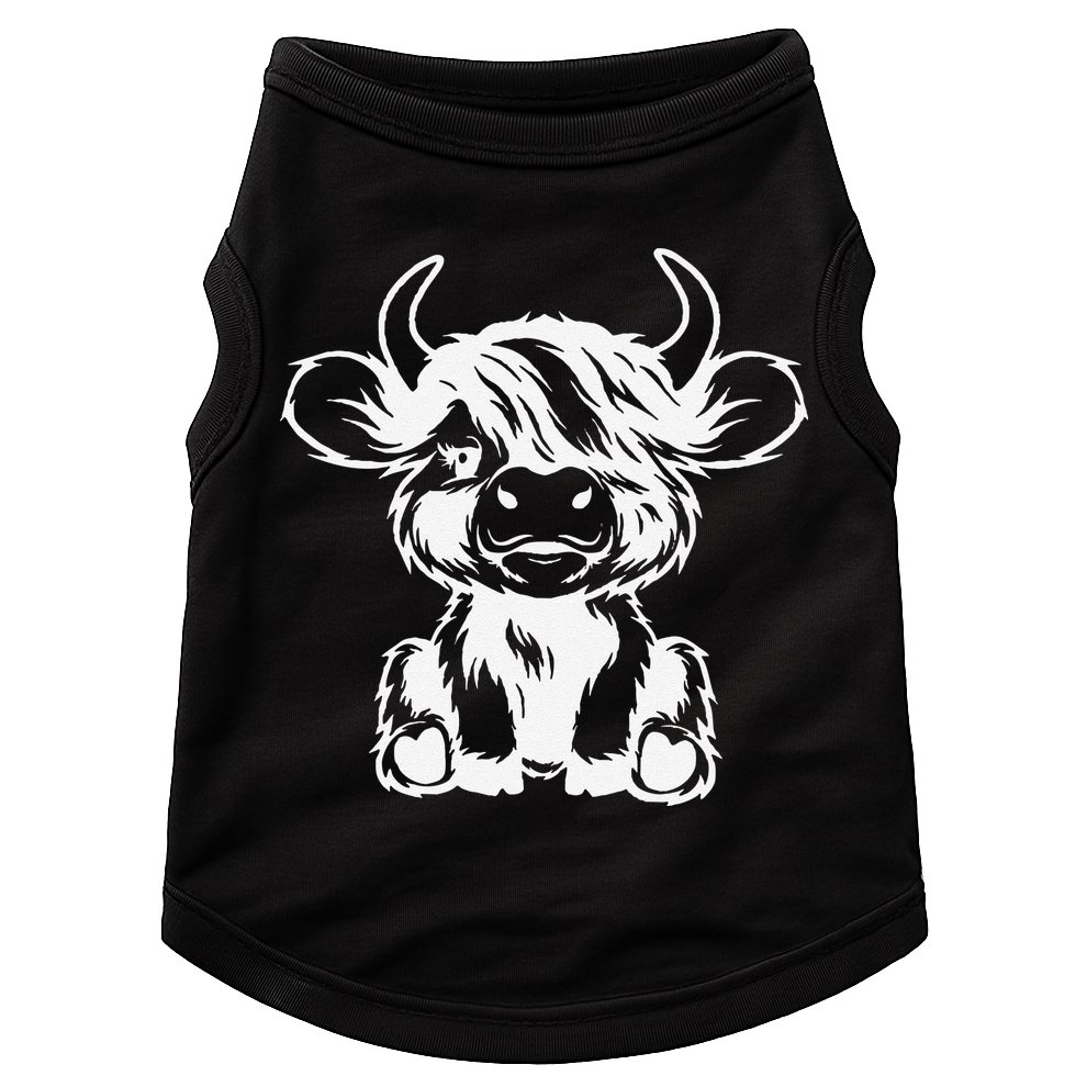 Funny Highland Cow Gift Doggie Tank