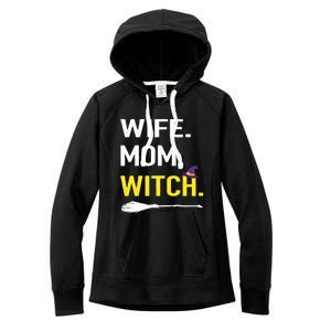 Funny Halloween Costume Gift Mommy Wife Mom Witch Gift Women's Fleece Hoodie