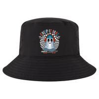 Funny Halloween Creep It Real Skateboarding Ghost Cool Comfort Performance Bucket Hat