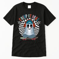 Funny Halloween Creep It Real Skateboarding Ghost Tall T-Shirt