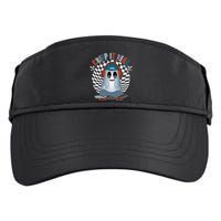 Funny Halloween Creep It Real Skateboarding Ghost Adult Drive Performance Visor