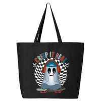 Funny Halloween Creep It Real Skateboarding Ghost 25L Jumbo Tote