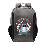 Funny Halloween Creep It Real Skateboarding Ghost Vector Backpack