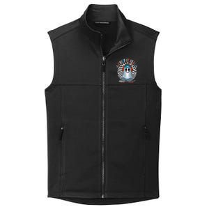 Funny Halloween Creep It Real Skateboarding Ghost Collective Smooth Fleece Vest