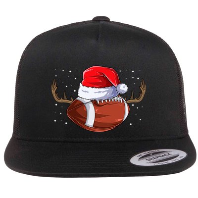 Funny Holiday Cool Gift Christmas Football Reindeer Cute Gift Flatbill Hat