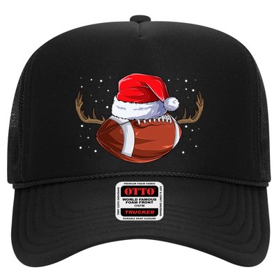 Funny Holiday Cool Gift Christmas Football Reindeer Cute Gift Trucker Hat
