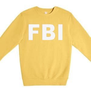 FBI Halloween Costume Federal Law Enforcement Premium Crewneck Sweatshirt