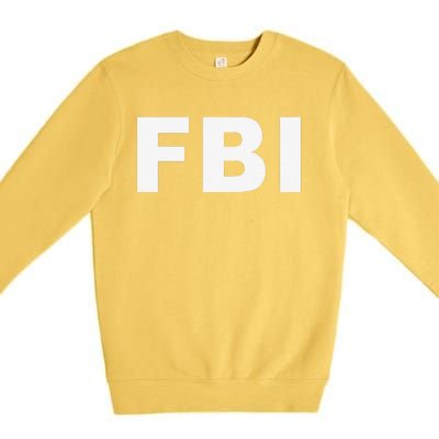 FBI Halloween Costume Federal Law Enforcement Premium Crewneck Sweatshirt