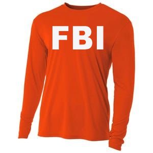 FBI Halloween Costume Federal Law Enforcement Cooling Performance Long Sleeve Crew