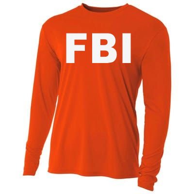 FBI Halloween Costume Federal Law Enforcement Cooling Performance Long Sleeve Crew