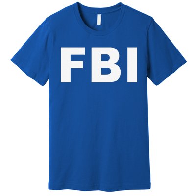 FBI Halloween Costume Federal Law Enforcement Premium T-Shirt