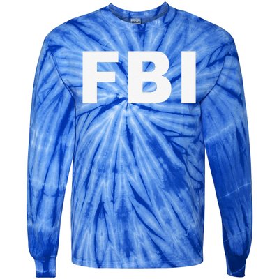 FBI Halloween Costume Federal Law Enforcement Tie-Dye Long Sleeve Shirt