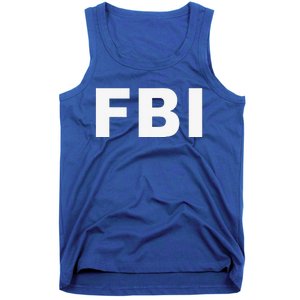 FBI Halloween Costume Federal Law Enforcement Tank Top