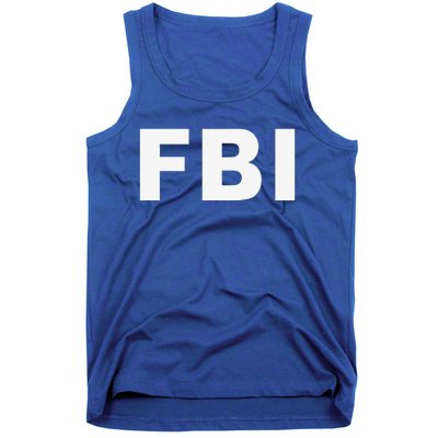 FBI Halloween Costume Federal Law Enforcement Tank Top