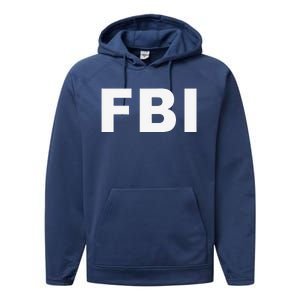 FBI Halloween Costume Federal Law Enforcement Performance Fleece Hoodie