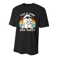 Funny Halloween Cool Boo Ghost Costume This Is Some Boo Sheet Youth Performance Sprint T-Shirt