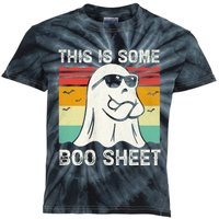 Funny Halloween Cool Boo Ghost Costume This Is Some Boo Sheet Kids Tie-Dye T-Shirt