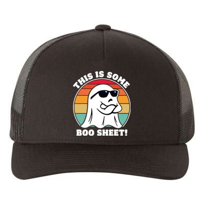 Funny Halloween Cool Boo Ghost Costume This Is Some Boo Sheet Yupoong Adult 5-Panel Trucker Hat