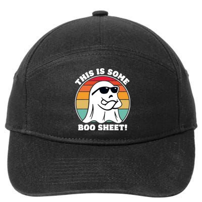 Funny Halloween Cool Boo Ghost Costume This Is Some Boo Sheet 7-Panel Snapback Hat