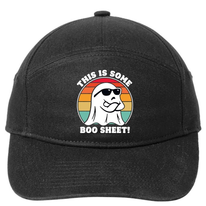 Funny Halloween Cool Boo Ghost Costume This Is Some Boo Sheet 7-Panel Snapback Hat