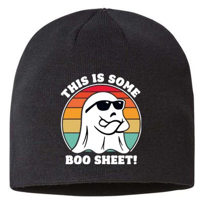 Funny Halloween Cool Boo Ghost Costume This Is Some Boo Sheet Sustainable Beanie