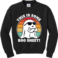 Funny Halloween Cool Boo Ghost Costume This Is Some Boo Sheet Kids Sweatshirt