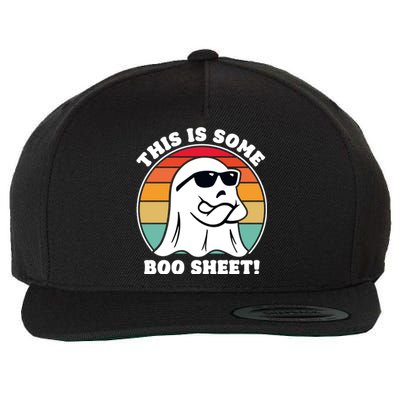 Funny Halloween Cool Boo Ghost Costume This Is Some Boo Sheet Wool Snapback Cap