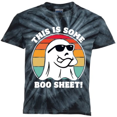 Funny Halloween Cool Boo Ghost Costume This Is Some Boo Sheet Kids Tie-Dye T-Shirt