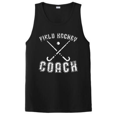 Field Hockey Coach Gifts Distressed Field Hockey Coach PosiCharge Competitor Tank