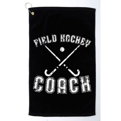 Field Hockey Coach Gifts Distressed Field Hockey Coach Golf Towel