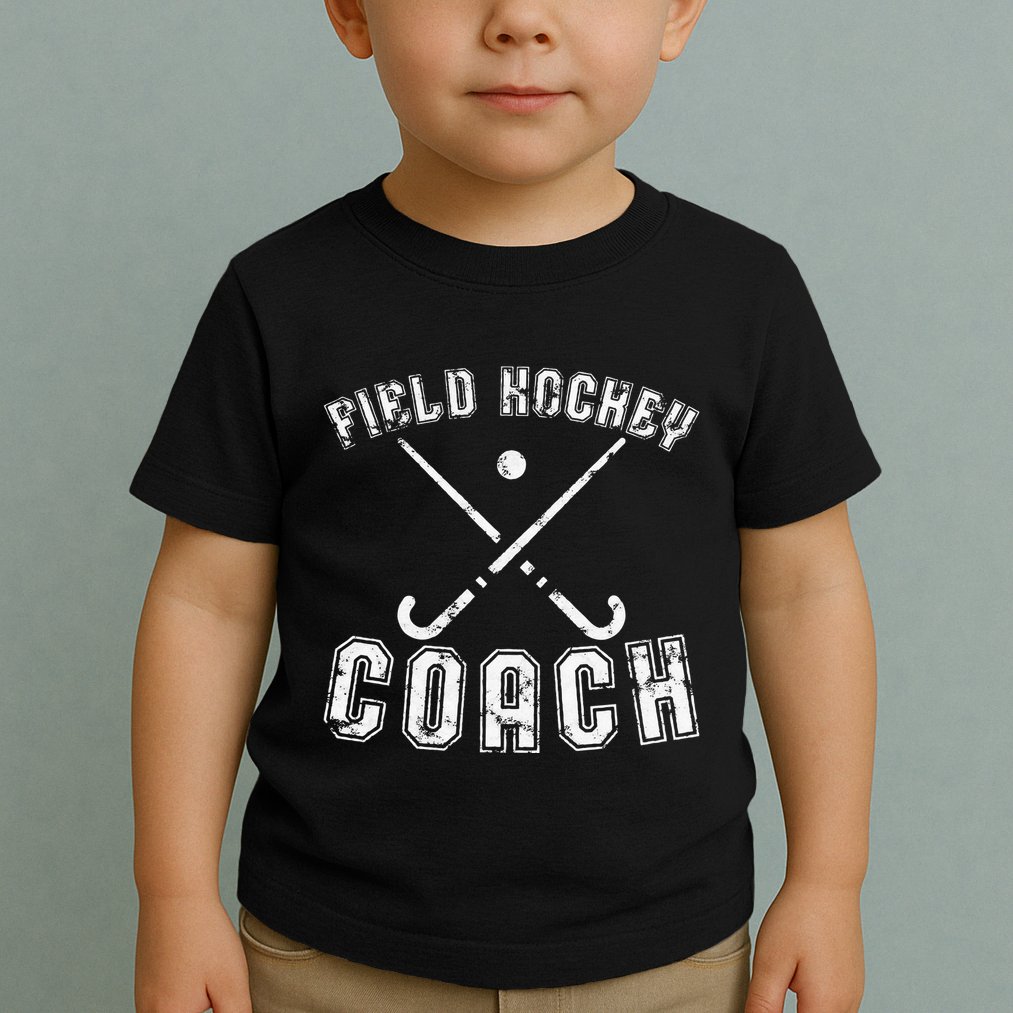 Field Hockey Coach Gifts Distressed Field Hockey Coach Toddler T-Shirt
